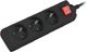 Listwa zasilająca Lanberg 3 gniazd 1.5 m czarna (PS1-03E-0150-BK) 1
