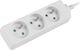 Lanberg 3m, biała, 3 gniazda, kabel wykonany z pełnej miedzi-PS0-03E-0300-W 1