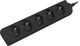 Lanberg 1.5m, czarna, 5 gniazd, kabel wykonany z pełnej miedzi -PS0-05E-0150-BK 1