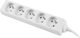 Lanberg 1.5m, biała, 5 gniazd, kabel wykonany z pełnej miedzi-PS0-05E-0150-W 1