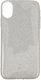 Etui Glitter IPHONE XR srebrne 1
