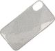 Etui Glitter IPHONE XR srebrne 2