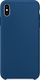 Hurtel Silicone Case elastyczne silikonowe etui pokrowiec iPhone XS Max ciemnoniebieski 3