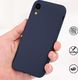 Hurtel Silicone Case elastyczne silikonowe etui pokrowiec iPhone XR ciemnoniebieski 3
