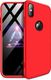 Hurtel 360 Protection etui na całą obudowę przód + tył iPhone XS Max czerwony (logo hole) 1