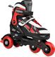 Rolki Spokey Łyżworolki dziecięce regulowane Feat 4IN1 czarrno-czerwone r. 31-34 (924280) 4