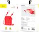 Baseus Etui ochronne do AirPods + Strap czerwone 12