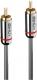 Kabel Lindy RCA (Cinch) - RCA (Cinch) 2m srebrny (35340) 1