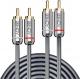 Kabel Lindy RCA (Cinch) x2 - RCA (Cinch) x2 1m srebrny (35345) 1