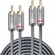 Kabel Lindy RCA (Cinch) x2 - RCA (Cinch) x2 5m srebrny (35348) 1