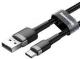 Kabel USB Baseus USB-A - USB-C 0.5 m Czarno-szary (CATKLF-AG1) 2