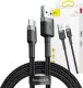 Kabel USB Baseus USB-A - USB-C 1 m Czarno-szary (CATKLF-BG1) 6