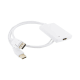 Adapter AV 4World HDMI - DisplayPort + USB-A biały (8754) 1
