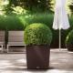 Lechuza Doniczka CUBE Cottage 50 ALL-IN-ONE, kolor mokka 1