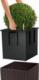 Lechuza Doniczka CUBE Cottage 50 ALL-IN-ONE, kolor mokka 3