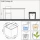 Lechuza Doniczka CUBE Cottage 50 ALL-IN-ONE, kolor mokka 8