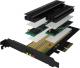 Icy Box Karta rozszerzeń PCIe do dysków SSD 2x M.2 z radiatorem (IB-PCI215M2-HSL) 3