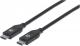Kabel USB Manhattan USB-C - 2 m Czarny (355247) 2