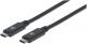 Kabel USB Manhattan USB-C - USB-C 1 m Czarny (355223) 3