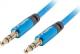 Kabel Lanberg Jack 3.5mm - Jack 3.5mm 1m niebieski (CA-MJMJ-10CU-0010-BL) 1