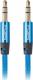 Kabel Lanberg Jack 3.5mm - Jack 3.5mm 1m niebieski (CA-MJMJ-10CU-0010-BL) 1