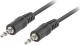 Kabel Lanberg Jack 3.5mm - Jack 3.5mm 3m czarny (CA-MJMJ-10CC-0030-BK) 1
