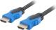 Kabel Lanberg HDMI - HDMI 1.8m niebieski (CA-HDMI-20CU-0018-BK) 1