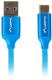 Kabel USB Lanberg USB-A - 1 m Niebieski (CA-USBO-21CU-0010-BL) 1