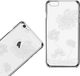 X-FITTED X-Fitted Plastic Case With Swarovski Crystals for Apple iPhone 6 / 6S Silver / Lotus 6
