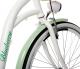 Goetze Rower miejski Blueberry 28" biało-zielony z metalowym koszem 3