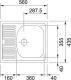 Zlewozmywak Franke Zlewozmywak Eurostar ETL 611-56 - 56 x 43.5 cm (101.0275.559) 2