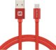 Kabel USB Swissten USB-A - USB-C 2 m Czerwony (SW-QU-TYPC-3.1-2M-RE) 1