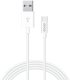 Kabel USB Savio USB-A - USB-C 1 m Biały (SAVIO CL-126) 1