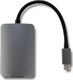 Stacja/replikator Qoltec USB-C - HDMI - VGA Szary  (50380) 2