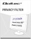 Filtr Qoltec prywatyzujący RODO | 21.5'' | 16:9 1