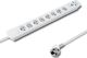 Listwa zasilająca Qoltec Quick Switch 8 gniazd 1.4 m biała (50268) 1