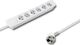 Listwa zasilająca Qoltec Quick Switch 6 gniazd 1.4 m biała (50264) 1