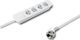 Listwa zasilająca Qoltec Quick Switch 4 gniazd 1.4 m biała (50263) 1