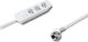 Listwa zasilająca Qoltec Quick Switch 3 gniazd 1.4 m biała (50262) 1