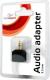 Gembird adapter rozdzielacz Jack - 2x 3.5mm JACK żeńskie metalowe złącza, czarny 2