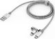 Kabel USB Verbatim USB-A - microUSB + Lightning 1 m Szary (48869) 6