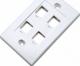 Intellinet Network Solutions 4-portowy panel na moduły Keystone do puszki (PN 517874) biały-163316 1