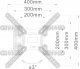 Neomounts Uchwyt ścienny NM-W325BLACK 23'' - 55'' 3