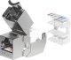 NetRack Netrack moduł Keyston Jack 1xRJ45 8p8c, kat. 6A FTP, beznarzędziowy 2