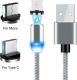 Kabel USB Prolink USB-A - microUSB + USB-C Szary (023344) 1