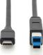 Kabel USB Digitus USB-C - USB-B 1.8 m Czarny (AK-300149-018-S) 2