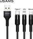Kabel USB Usams USB-A - 1.5 m Czarny (SJ2193IN101) 1