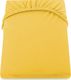 Decoking Prześcieradło Amber jersey z gumką żółty 100-120x200+30 cm 2