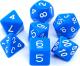 Rebel Komplet kości RPG matowe niebieskie (106188) 1