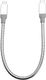 Kabel USB Verbatim USB-C - USB-C 0.3 m Srebrny (48867) 1